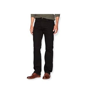 Wrangler Men's Regular Fit Comfort Flex Waist Jean 32X32 black